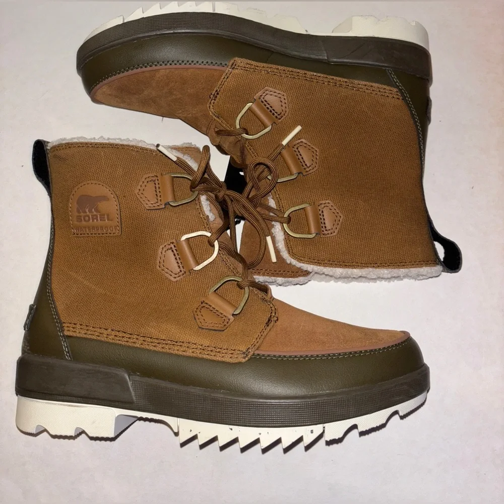Sorel Tivoil IV Waterproof Suede Snow Lace Up‎ Boots Women 10 Cold Winter Outing